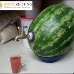 Wassermelone mit Hahn