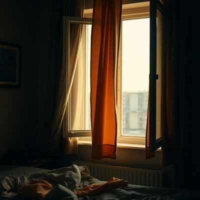 Bei geöffnetem Fenster geschlafen