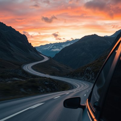 Auf dem Weg nach Italien den Brenner überfahren