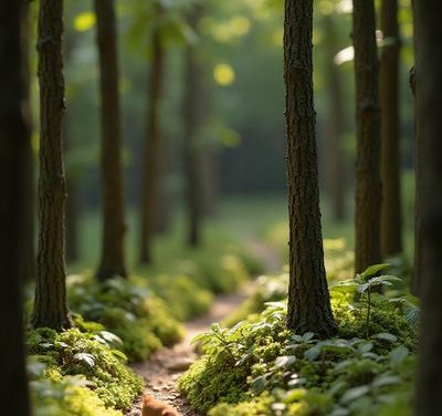 Was ist braun, knusprig und läuft durch den Wald?