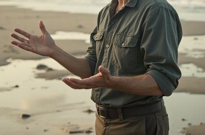 Was macht der Ostfriese bei Ebbe?